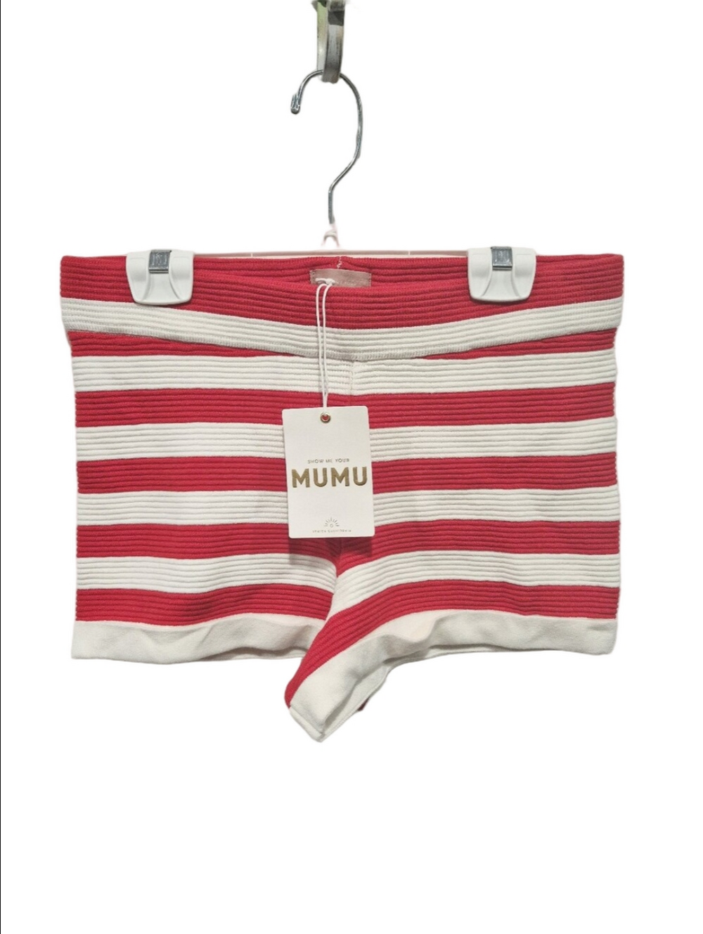 Show Me Your Mumu Devin Short in Red Stripe